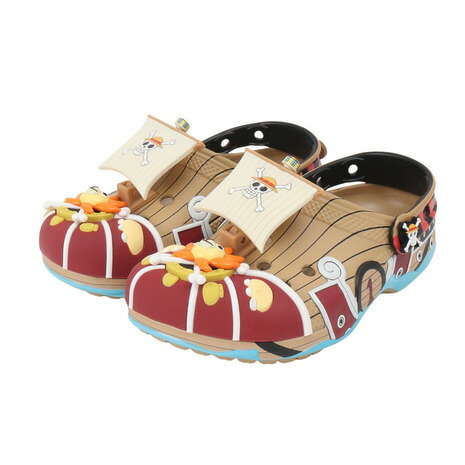 クロックス（crocs）（メンズ、レディース、キッズ）サンダル ONE PIECE サウザンド・サニー号 クラシック クロッグ ブラウン 212126-90H カジュアル シューズ