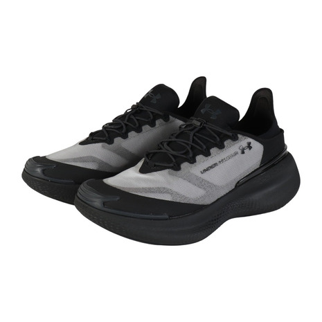 【10％OFFクーポン対象！4/16まで】アンダーアーマー（UNDER ARMOUR）（メンズ、レディース）カジュアルシューズ ノヴァ ブラック グレー 6006062 001 スニーカー スポーツ