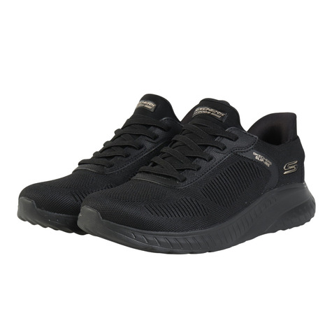 スケッチャーズ(SKECHERS)(レディース)カジュアルシューズ スリップインズ ボブス スポート スクワッド カオス 117497W-BBK