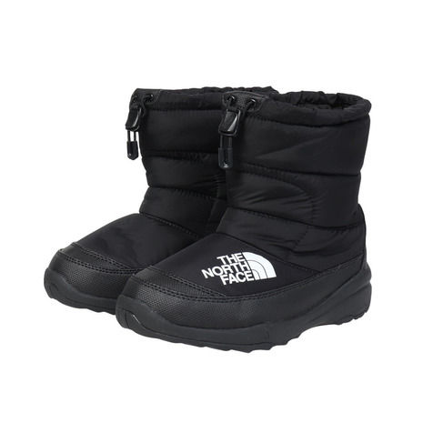 ザ・ノース・フェイス（THE NORTH FACE）（キッズ）ジュニアブーツ ヌプシ ブーティ VII ブラック NFJ52288 K ウィンターブーツ 防水 保温 雪 雪遊び シンプル