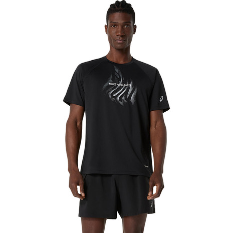 アシックス（ASICS）（メンズ）ROAD ランニンググラフィック半袖シャツ 2011D446.001
