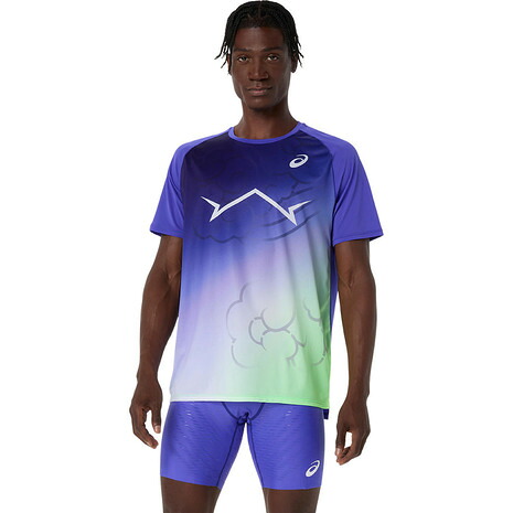 アシックス（ASICS）（メンズ）ライトニットショートスリーブトップ 2091A816.415