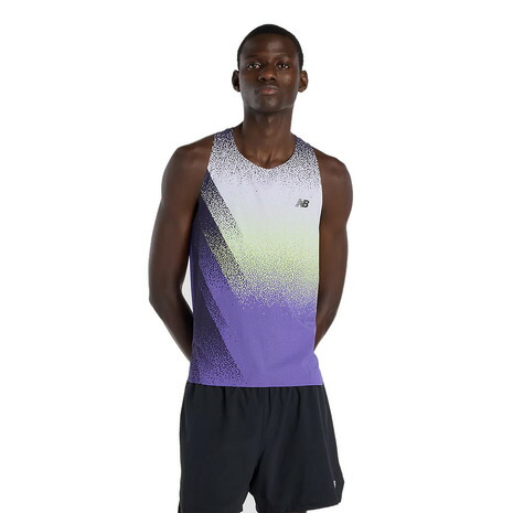 ニューバランス（new balance）（メンズ）Race Day ウルトラライトプリントシングレット MT61934JEPU