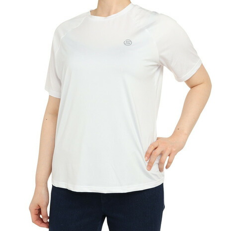 スキンズ（SKINS）（レディース）半袖Tシャツ レディース ロゴ 185-27040-004