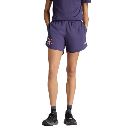 【ポイント10倍！要エントリー★4/7 00:00-4/10 01:59まで】ニューバランス（new balance）（レディース）5インチ グラフィックウーブンショーツ WB6147XZBOY