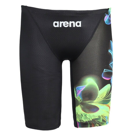 アリーナ（ARENA）（メンズ）競泳水着 クアアドバンスド レーシングスパッツ WA承認モデル ブラック×ブルー S-LLサイズ AS5SRC21M BKBL ハーフレッグ