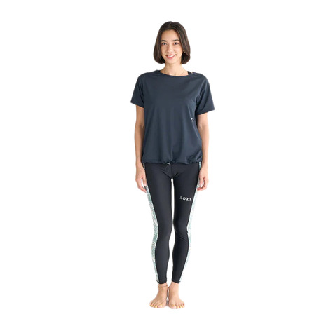 ロキシー（ROXY）（レディース）フィットネス水着 レディース 水泳 CATCH THE WATER 3点セット 黒 25SPRSW251500BLK 水泳 スイミング スイムウェア