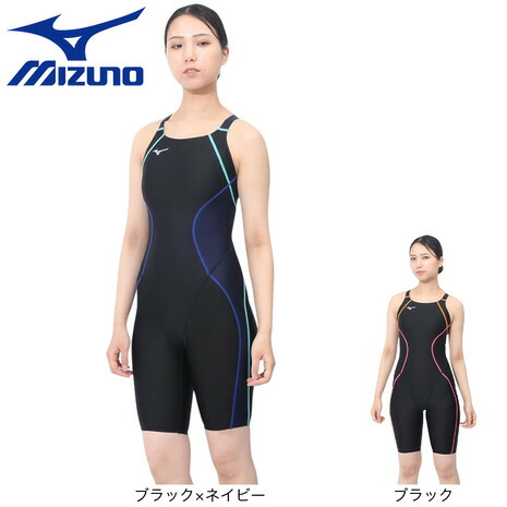 ミズノ（MIZUNO）（レディース）競泳水着 水泳 ハーフスーツ マスターズバック WA承認モデル N2MGB24591 N2MGB24590