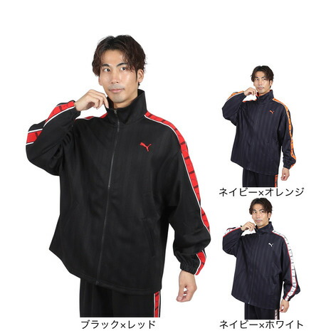 プーマ(PUMA)(メンズ)トレーニング シャドウ ストライプ ニット ジャケット 527754