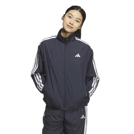 adidas ネイビー ウィンドブレーカー ストライプ 楽天市場】アディダス（adidas）（レディース）スリーストライプス