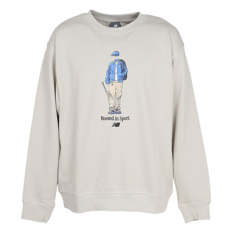 【ポイント10倍！要エントリー★4/7 00:00-4/10 01:59まで】ニューバランス（new balance）（メンズ）QTM ベースボールルーテッドインスポーツ クルー スウェットシャツ MT53678SHY