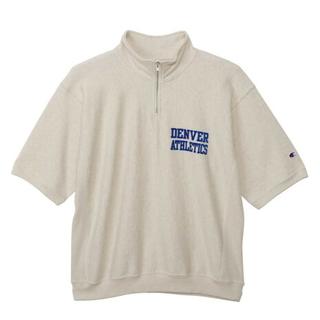 チャンピオン-ヘリテイジ（CHAMPION-HERITAGE）（メンズ）リバースウィーブ ショートスリーブ ハーフジップ スウェットシャツ C3-D005 810