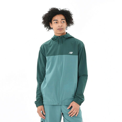 【ポイント10倍！要エントリー★4/7 00:00-4/10 01:59まで】ニューバランス（new balance）（メンズ）ストレッチ ウーブン フルジップ ジャケット MJ41018NUS