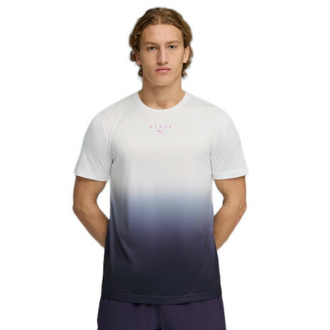 プーマ（PUMA）（メンズ）トレーニング HYROXポリ グラフィック 半袖 Tシャツ 528519 52 WHT