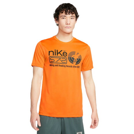 NIKE スポーツウェア Tシャツ M ブラック/オレンジ 在庫一掃セール』 NIKE ナイキ Dri-FIT メンズ トレーニング T