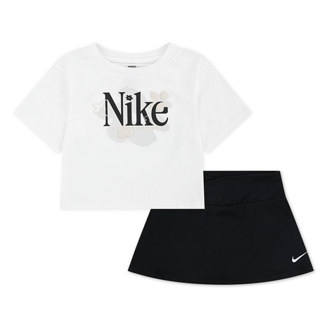 【ポイント10倍！要エントリー★7/5限定】ナイキ（NIKE）（キッズ）ガールズ WILD SCOOTER 半袖Tシャツ スカート 上下セット 26M926-023画像