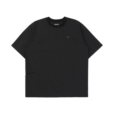 ハーレー（HURLEY）（メンズ）PHANTOM ウーブン アイコン オーバーサイズ ショートスリーブ Tシャツ MUSS261036-BLK