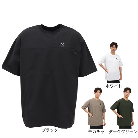ハーレー（HURLEY）（メンズ）ファントム ウーブン アイコン オーバーサイズド 半袖Tシャツ MUSS251021