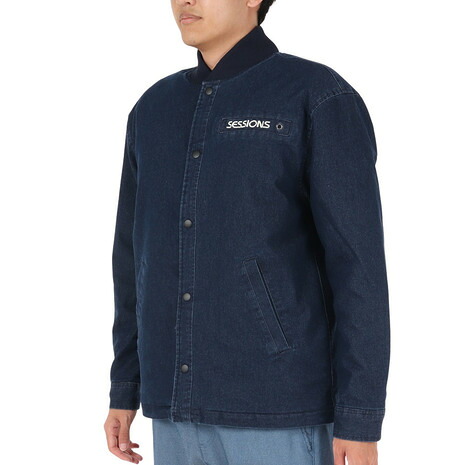 237194 【楽天市場】セッションズ(SESSIONS)(メンズ)DENIM BOMBER ジャケット 237194 IBLU ...