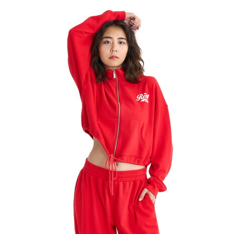 ロキシー（ROXY）（レディース）ROXY WITH HEART ZIP ジップジャケット スタンドカラー 丈短め 26SPRZP261074RED