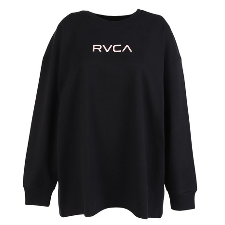 ルーカ（RVCA）（レディース）BANDANA VA ボックス ロゴ 長袖Tシャツ BF044052 BLK