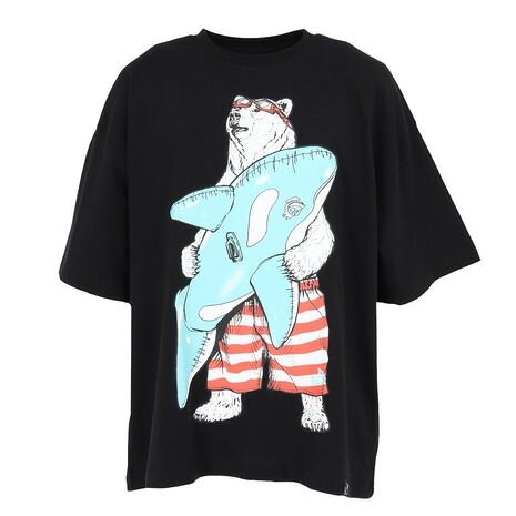ゴースローキャラバン（GOSLOWCARAVAN）（メンズ）半袖Tシャツ プールクマ ビッグTシャツ 341920 BLK ブラック 4,719円