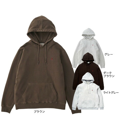 グラミチ（Gramicci）（メンズ）トレーナー パーカー ワンポイントフーディースウェットシャツg303-FT