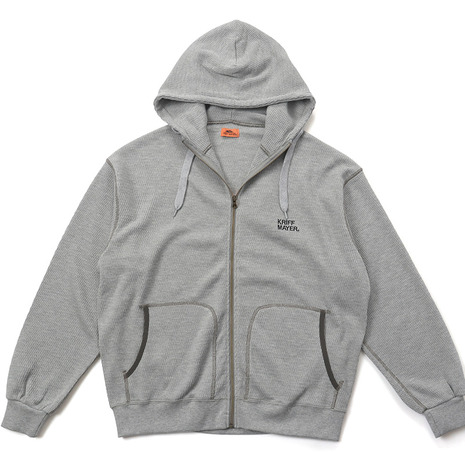 クリフメイヤー（KRIFF MAYER）（メンズ）ハニカムワッフルジップパーカー 2517819:15:GRAY
