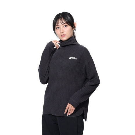 ジャックウルフスキン（JackWolfskin）（レディース）ワッフルハイネック ロングスリーブTシャツ A62502-6350