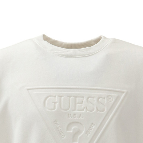 専門店 ゲス Guess Emboss Triangle ロゴスウェットレーナー Ml3k8443kivy メンズ Qdtek Vn