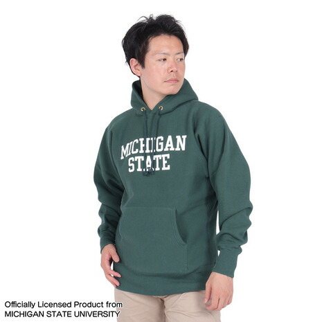 チャンピオン（CHAMPION）（メンズ）TA リバースウィーブ COLLEGE GR フーデッド スウェットシャツ C3-S122 542｜SuperSportsXEBIO支店