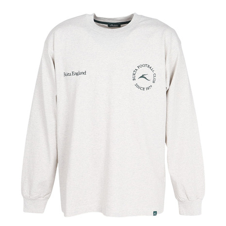 バクタ（BUKTA）（メンズ）ヘビー天竺ロゴロングスリーブTシャツBU2525806:15:GRAY