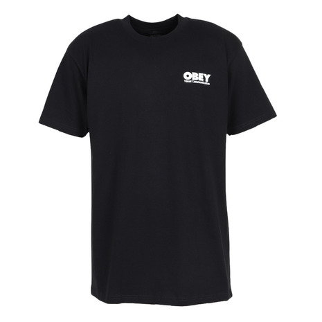 オベイ（OBEY）（メンズ）グローバルシステムズ 半袖Tシャツ 165264303BLKO26P