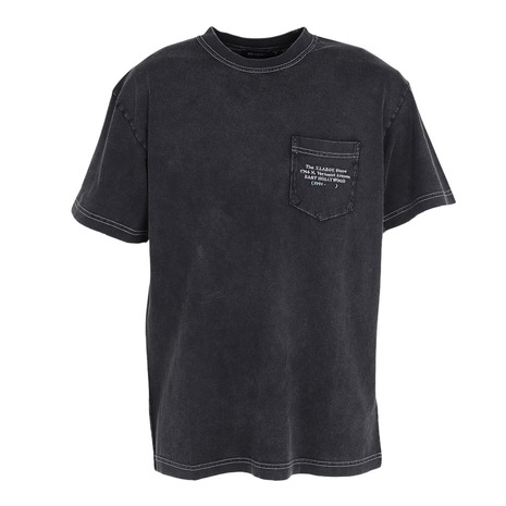 エクストララージ（XLARGE）（メンズ）CHEMICAL WASH ADDRESS 半袖Tシャツ 101252011013-BLACK