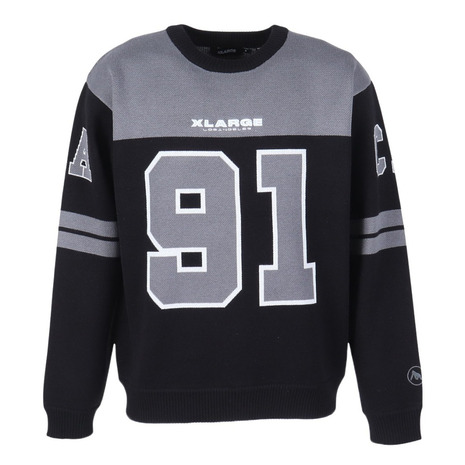 エクストララージ(XLARGE)(メンズ)フットボール セーター 101261015001-BLACK|SuperSportsXEBIO支店