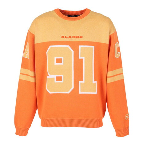 エクストララージ(XLARGE)(メンズ)フットボール セーター 101261015001-ORANGE|SuperSportsXEBIO支店
