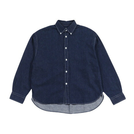 ジムフレックス(GYMPHLEX)(レディース)ボタンダウンシャツ GY-B0198 SDM INDIGO BLUE|SuperSportsXEBIO支店