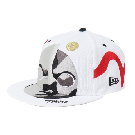 ニューエラ（NEW ERA）（メンズ）帽子 59FIFTY 岡本太郎 太陽 ホワイト 14683819