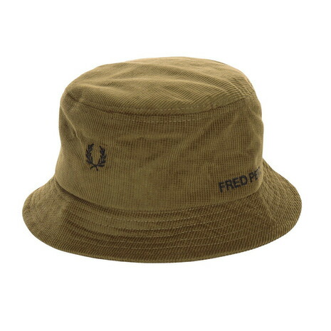 フレッドペリー（FRED PERRY）（メンズ、レディース）帽子 デュアル ブランドワッフル コードバケットハット HW6690-R44 23AW
