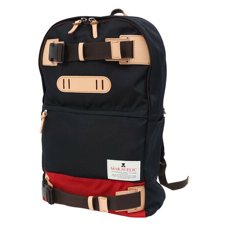 マキャベリック（MAKAVELIC）（メンズ、レディース、キッズ）ROOTAGE デイパック リュックサック 3123-10104D.NV/RED 20L ネイビー レッド