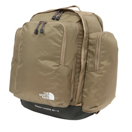 ザ・ノース・フェイス(THE NORTH FACE)(キッズ)リュック ジュニア サニーキャンパー 40+6L ディパック NMJ72350 CK 子供 カーキ 大容量 キャンプ