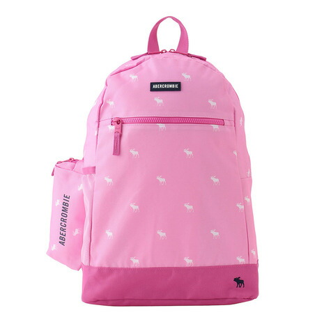 アバクロンビー&フィッチ（Abercrombie & Fitch）（メンズ、レディース）リュック AAN A&F PENCIL BAG バックパック ポーチ付きピンク 14L 9AW013-ACI デイバッグ｜SuperSportsXEBIO支店