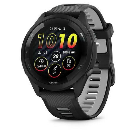 ガーミン（GARMIN）（メンズ、レディース）スマートウォッチ 時計 フォーランナー265 Forerunner 265 Black 010-02810-40