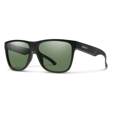スミス（SMITH）（メンズ、レディース）サングラス Lowdown XL 2 Matte Black CP Polarized Gray Green 黒 ケース付 偏光 撥水 反射防止 大きい用 日差し対策