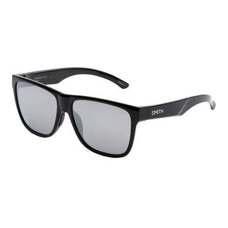 スミス（SMITH）（メンズ、レディース）サングラス POLARX Lowdown XL 2 Black X-Gray 27 Silver Mirror ケース付 男女兼用 薄型 軽量 偏光レンズ 大きめ 21,038円