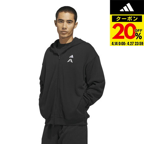 【20％OFFクーポン対象！4/27まで】アディダス（adidas）（メンズ）バスケットボールウェア アンソニー・エドワーズ ファウンデーション フルジップ パーカー DL296-KF3243