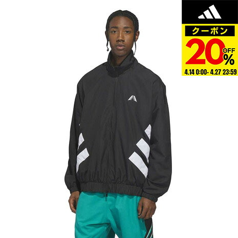 【20％OFFクーポン対象！4/27まで】アディダス（adidas）（メンズ）バスケットボールウェア アンソニー・エドワーズ ファンデーション トラックジャケット VU873-KF3248 11,154円