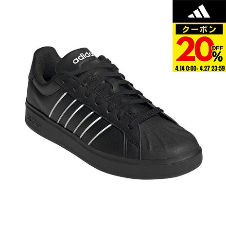 【20％OFFクーポン対象！4/27まで】アディダス（adidas）（メンズ、レディース）スニーカー スポーツシューズ ストリート トーク ブラック OOC27-IH4281 スポーツ カジュアル シューズ