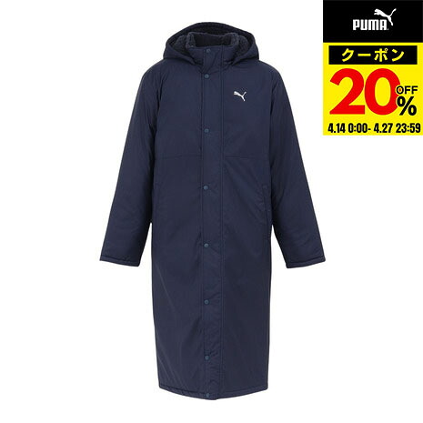 【20％OFFクーポン対象！4/27まで】プーマ（PUMA）（メンズ）MT ロングコート 692459 06 NVY
