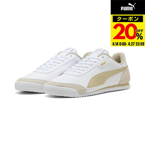【20％OFFクーポン対象！4/27まで】プーマ（PUMA）（メンズ、レディース）スニーカー スポーツシューズ チュリーノ 2 ベージュ ホワイト OG 39764616 カジュアル シューズ スポーツ